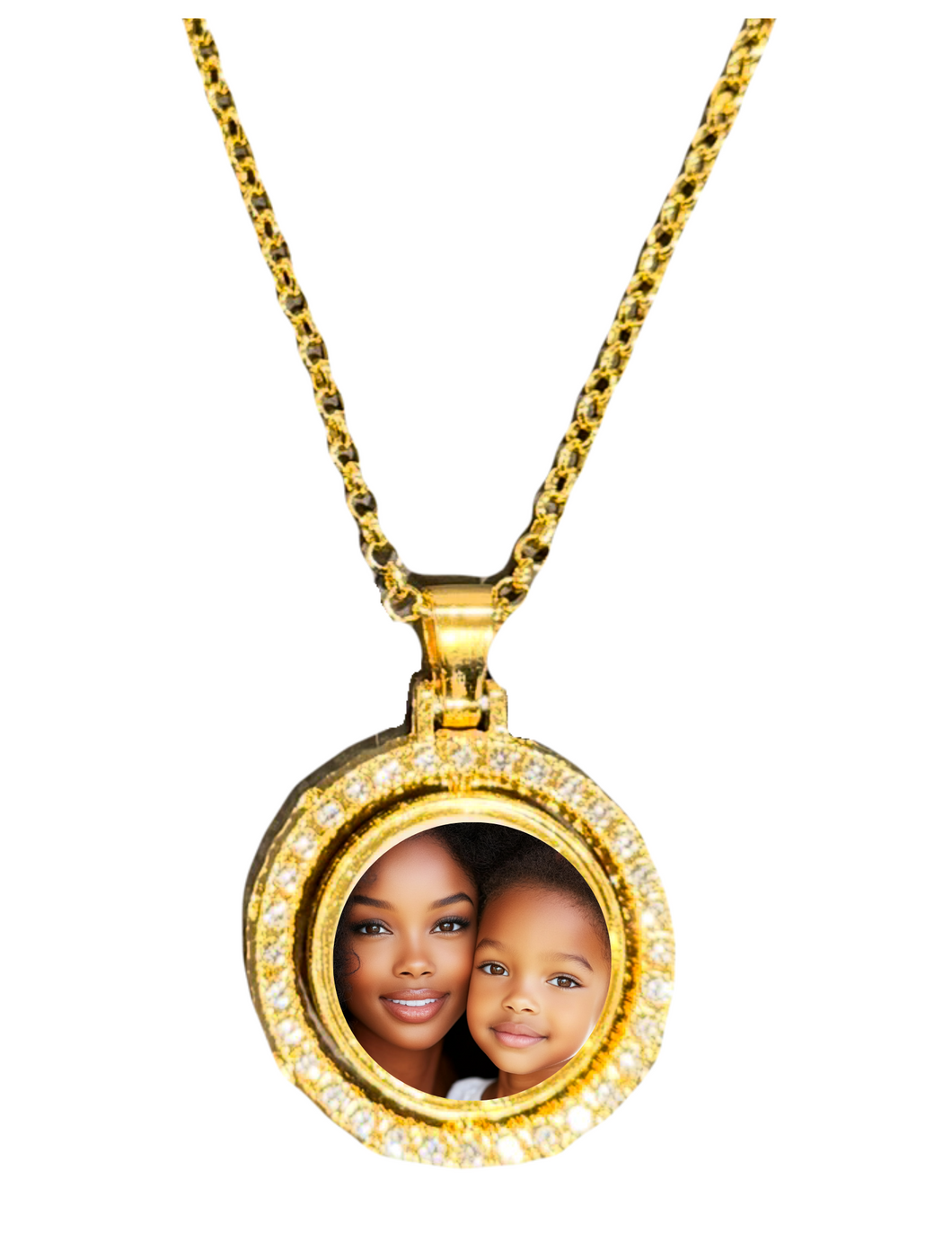 Photo Necklace with Chain and Gift Box